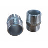Nipplo Esagonale in Acciaio Inox 316 - Raccordo Idraulico Maschio-Maschio, Doppia Filettatura BSP, Resistente alla Corrosione e 