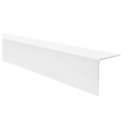 Angolare Paraspigoli in Ferro Zincato Verniciato Bianco, Lunghezza 98 cm, disponibili 40x40 mm, 50x50 mm,60x60 mm Protezione Ant