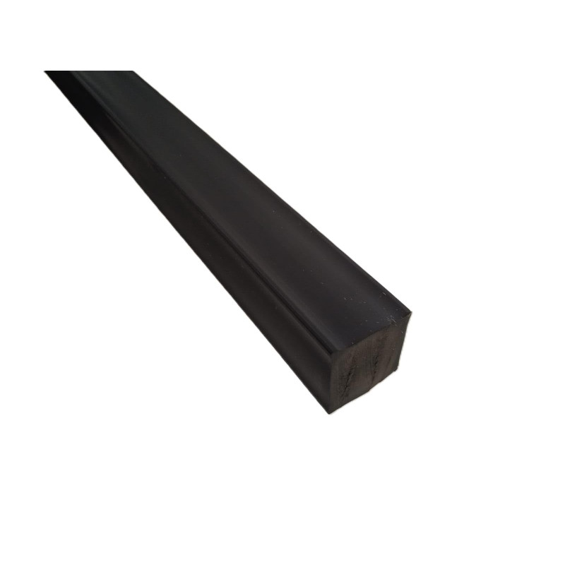 barra PVC QUADRATA NERA diverse misure