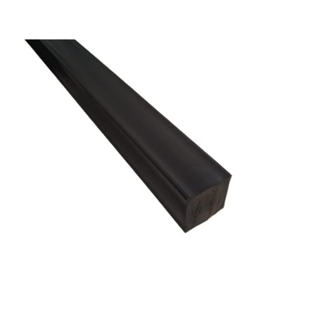 barra PVC QUADRATA NERA diverse misure