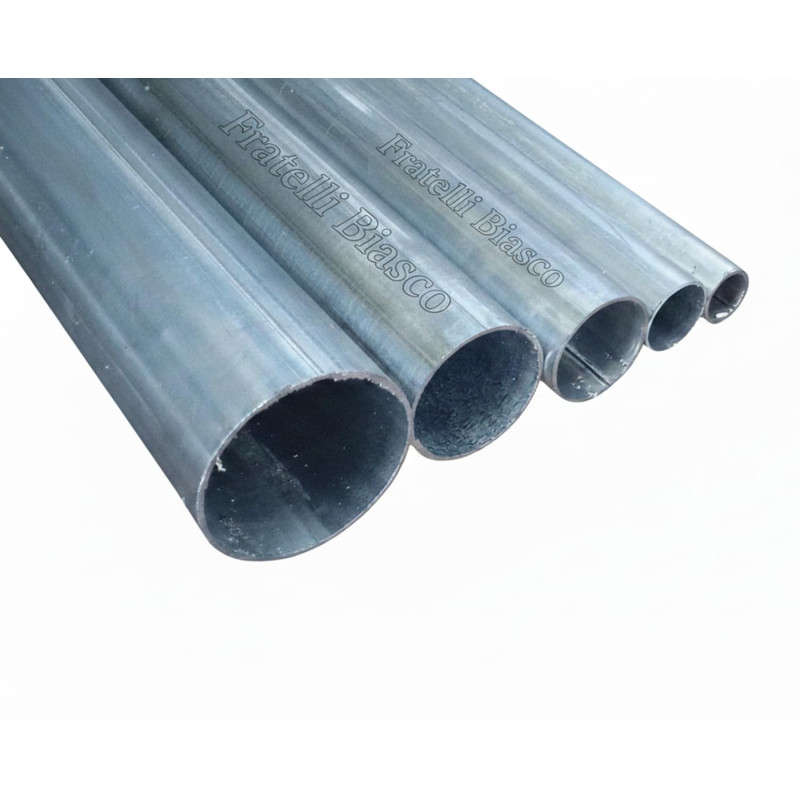 Profilo barra Tubo tondo in ferro ZINCATO lunga 2 METRI lega S235JR disponibili vari diametri