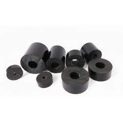 barra tonda PVC NERO, Distanziale ULTARESITENTE, di uso universale tubo tondo