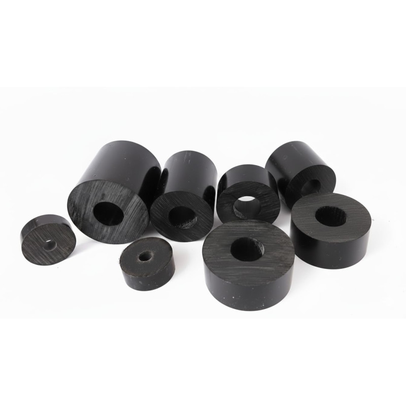 barra tonda PVC NERO, Distanziale ULTARESITENTE, di uso universale tubo tondo