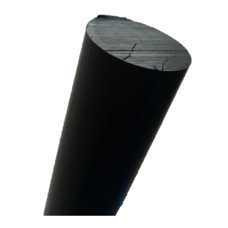 Barra tonda in PVC NERO disponibili Varie diametri e lunghezze