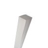 barra PVC QUADRATA BIANCA diverse misure