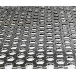 Lamiera in ferro FORATA zincata, foro da Ø5mm,Ø10mm,Ø20mm, Disponibili varie misure.