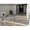 Galvanized Outdoor 5-Bar Railing | Modular Fence System | F.lli Biasco