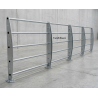 Galvanized Outdoor 5-Bar Railing | Modular Fence System | F.lli Biasco