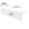 White Galvanized Steel Corner Protector 98cm | 40x40 50x50 60x60mm