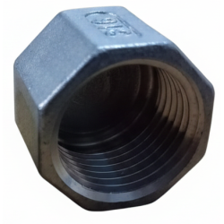 Tappo Ottagonale Femmina Inox AISI 316 | Raccordo Anticorrosione