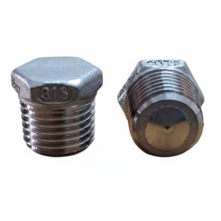 Tappo Maschio Esagonale Inox AISI 316 | Raccordo Idraulico