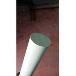 Barra tonda in PVC bianco disponibili Varie diametri e lunghezze