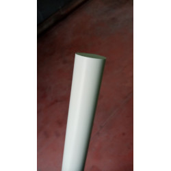 Barra tonda in PVC bianco disponibili Varie diametri e lunghezze