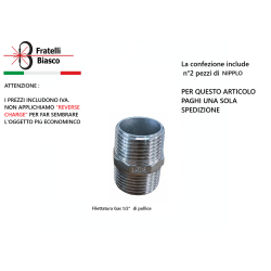 Nipplo Esagonale Inox 316 | Raccordo Maschio BSP