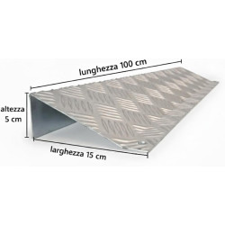 Rampa Alluminio Mandorlato Antiscivolo | Pedana