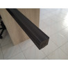 barra PVC QUADRATA NERA diverse misure