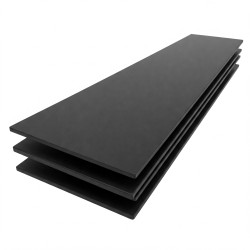Piastra in PVC NERO nero diverse misure