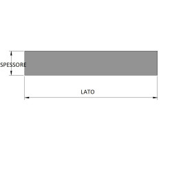 Barra Piatta Zincata ferro - Profilo Rettangolare Acciaio Zincatura